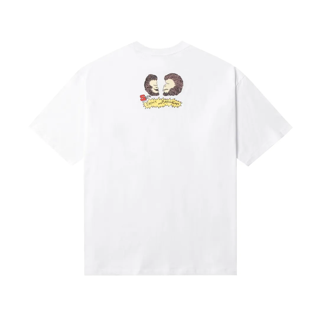 Saint Michael series trendy T craft letter drawing round neck short sleeves Style number: D3190P110 Color: black Size: S M L XL
